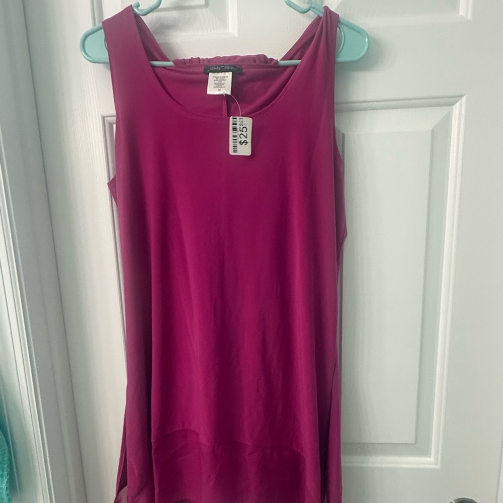Slinky Brand Fuchsia Top